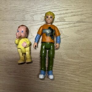 Vintage Fisher-Price Loving Family Doll Lot – Brother & Baby Figures